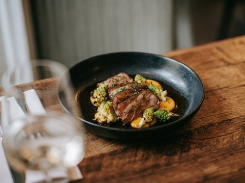 Duck & romanesco — finished shot