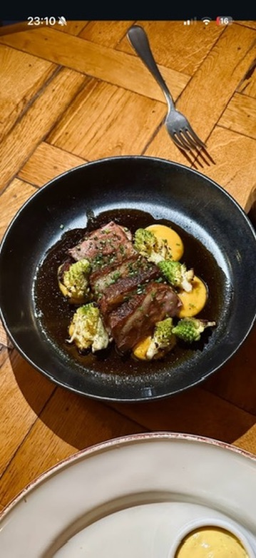 Duck & romanesco — phone snap